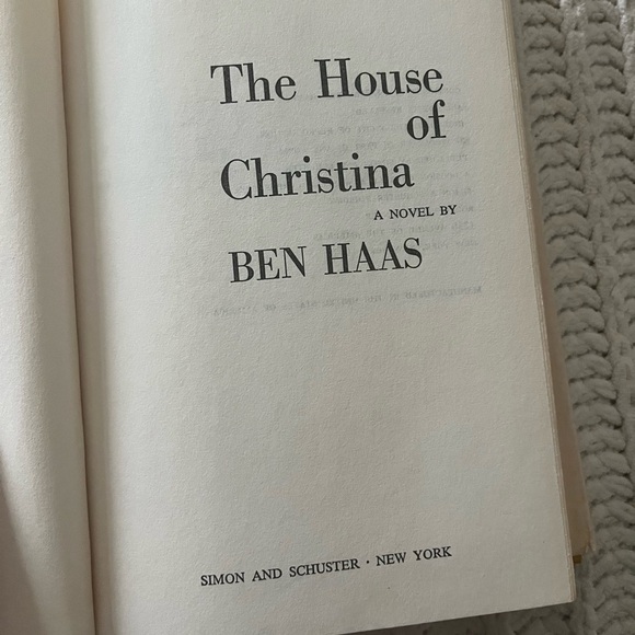 🏰The House of Christina by author Ben Haas True Crime Fiction Novel Hardback🏰 - Picture 5 of 12
